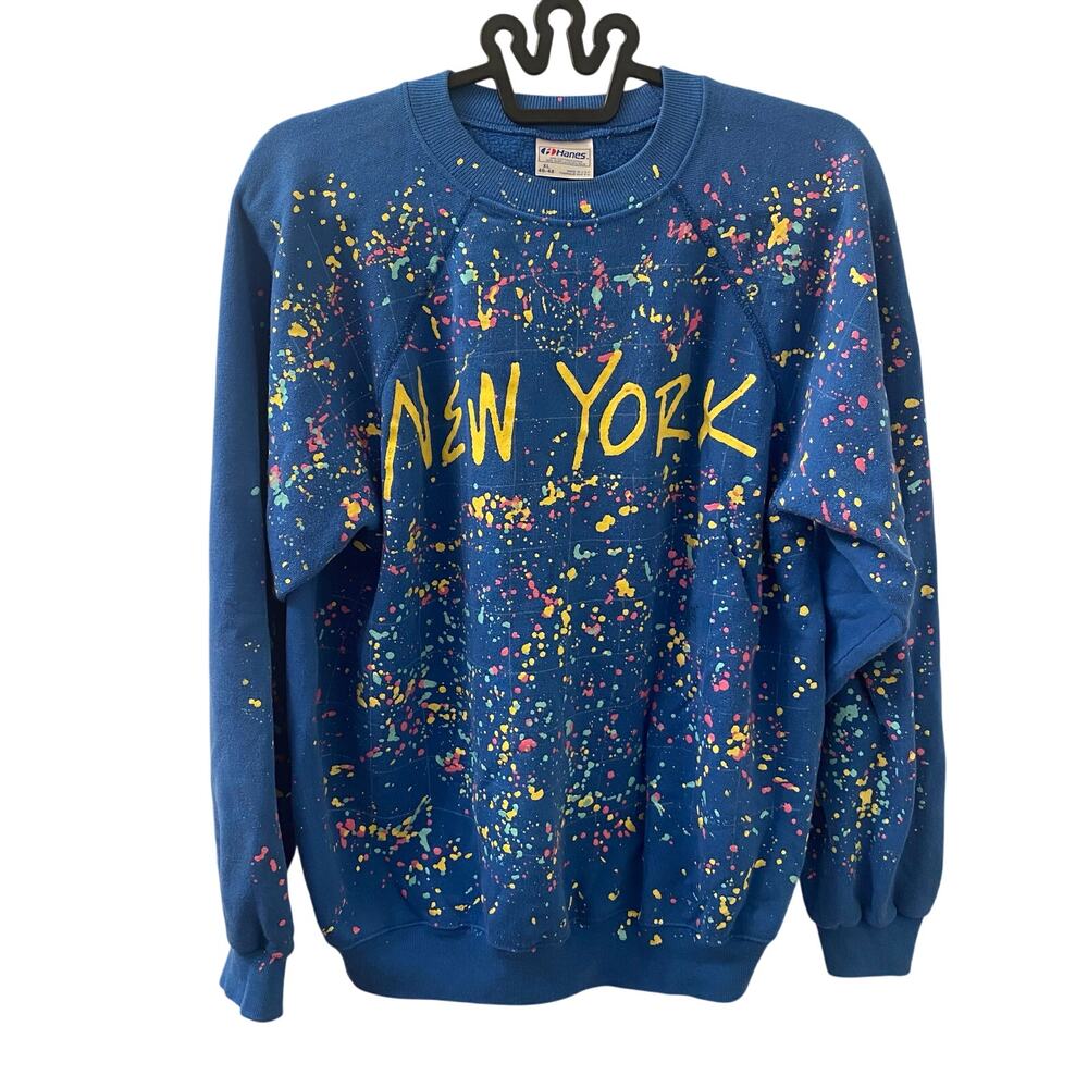 90’s Hanes Artist New York Raglan Sweatshirt Size XL